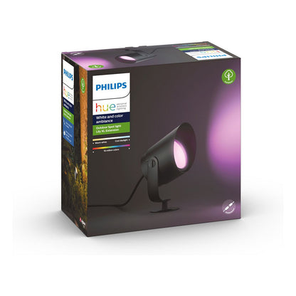 Philips Hue White & Color Ambiance Lily XL Spot 1 flg. Schwazr Verlängerung