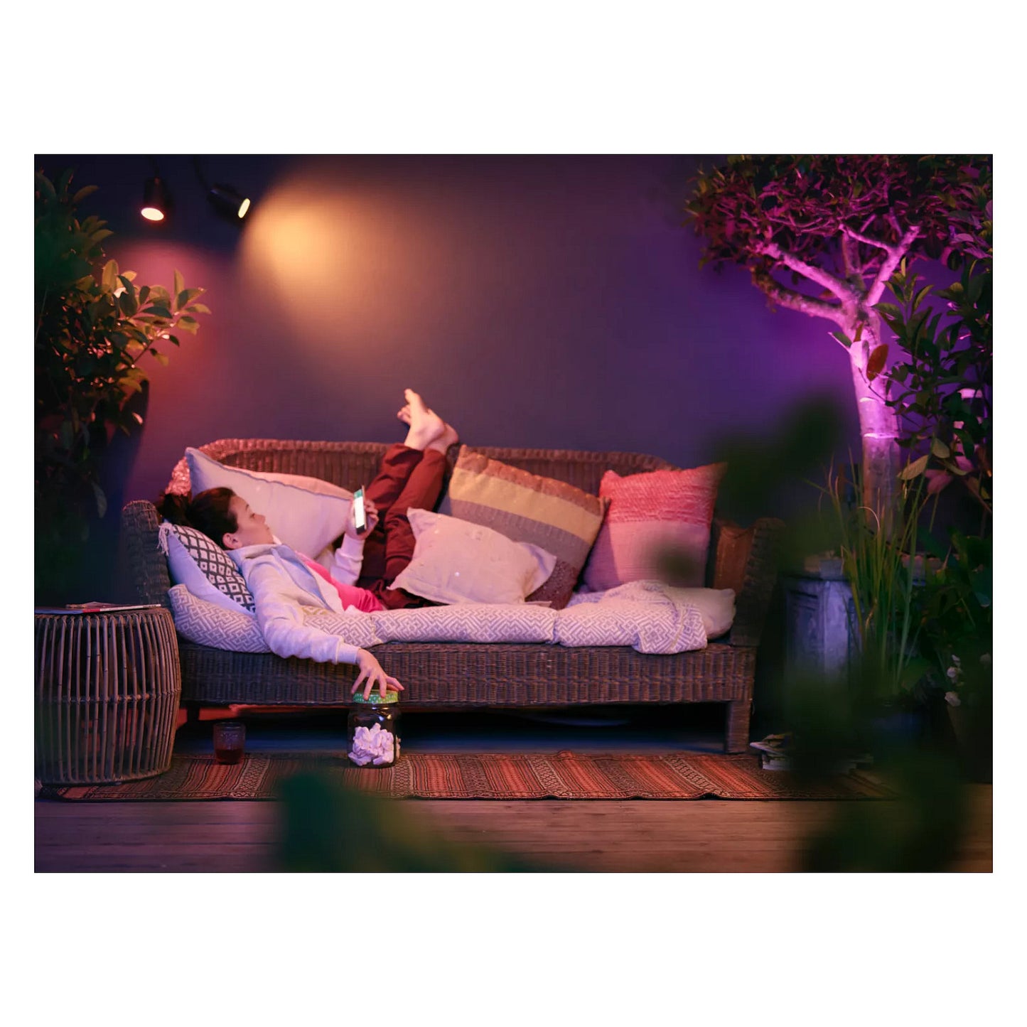 Philips Hue White & Color Ambiance Lily Spot 3 flg. Schwarz 3640lm Basis