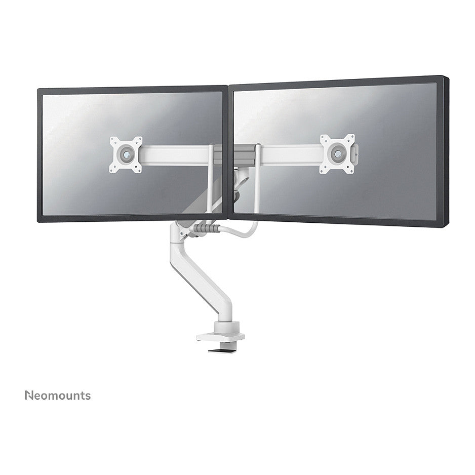 Neomounts Full Motion Tischhalterung für zwei Flachbildschirme 17-32'' 7KG 2x 8KG White