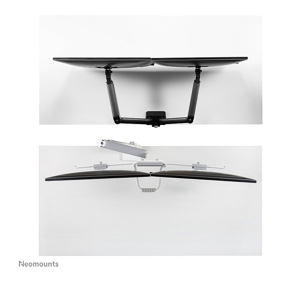 Neomounts Full Motion Tischhalterung für zwei Flachbildschirme 17-32'' 7KG 2x 8KG White