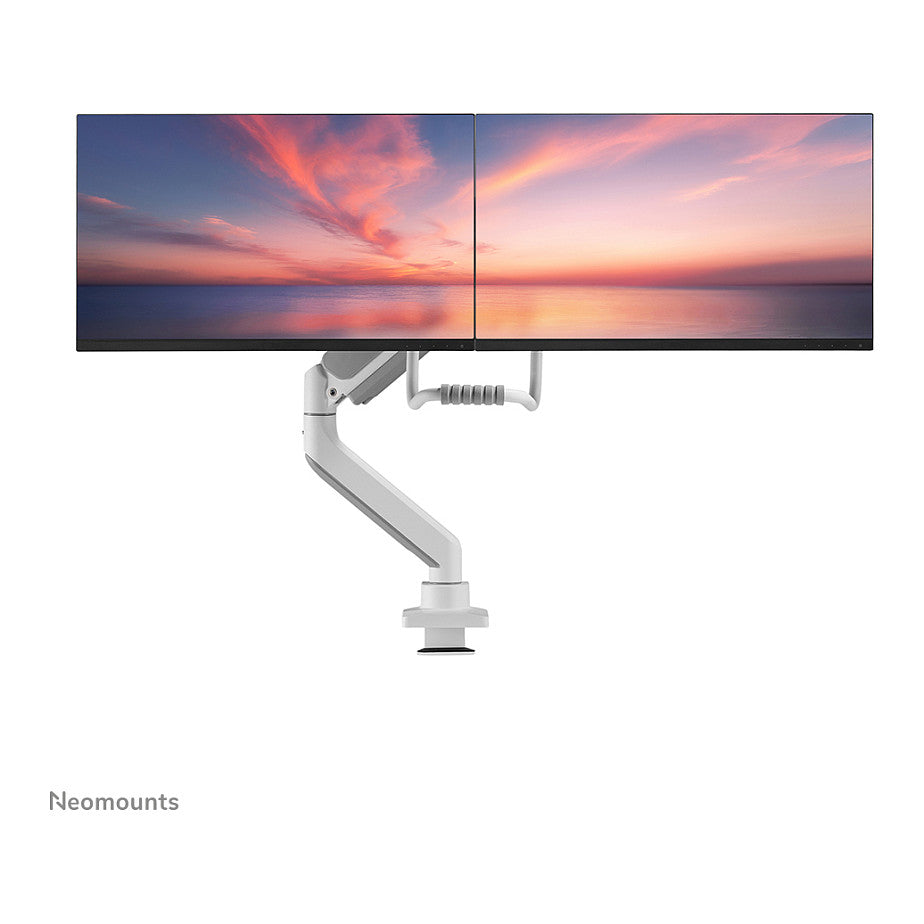 Neomounts Full Motion Tischhalterung für zwei Flachbildschirme 17-32'' 7KG 2x 8KG White