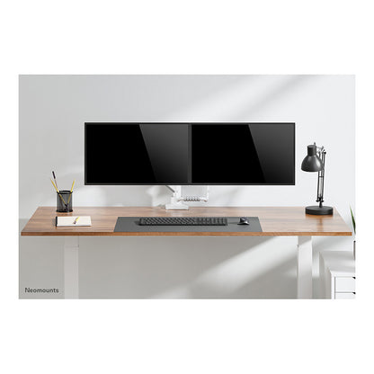 Neomounts Full Motion Tischhalterung für zwei Flachbildschirme 17-32'' 7KG 2x 8KG White