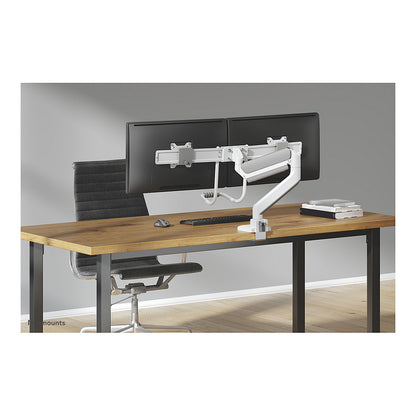 Neomounts Full Motion Tischhalterung für zwei Flachbildschirme 17-32'' 7KG 2x 8KG White