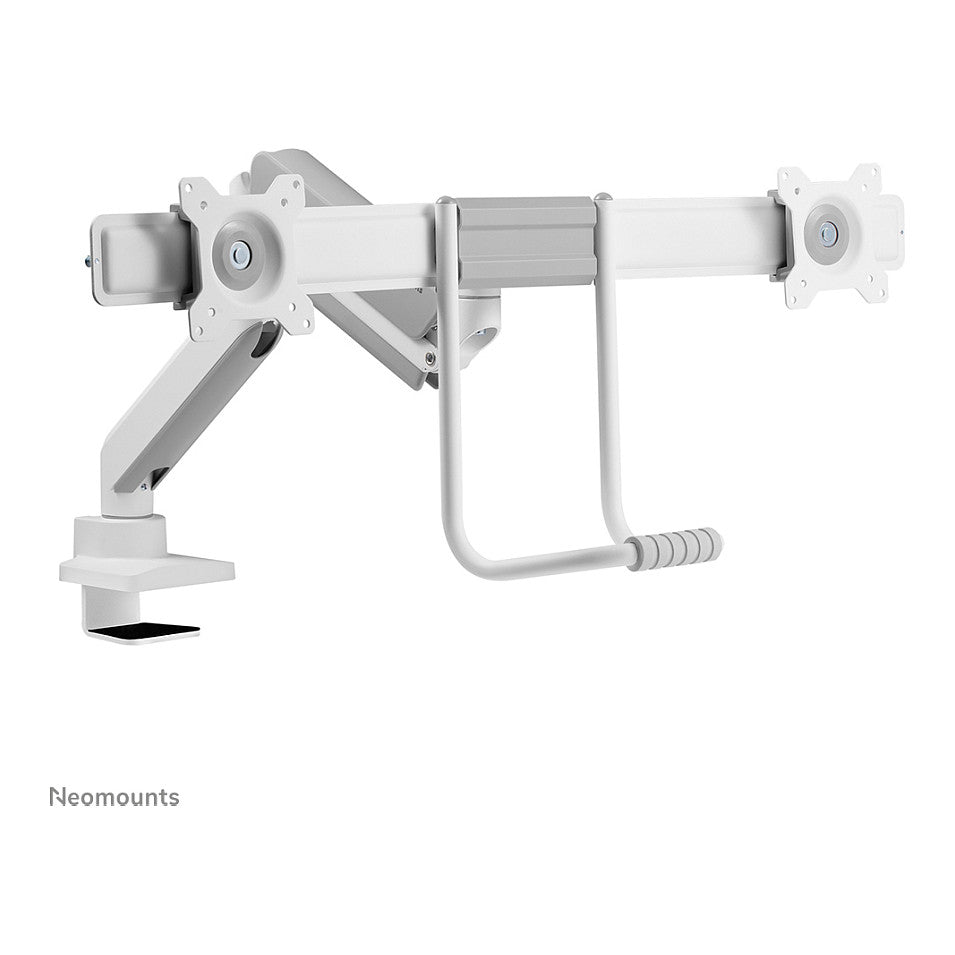 Neomounts Full Motion Tischhalterung für zwei Flachbildschirme 17-32'' 7KG 2x 8KG White