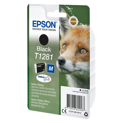 Epson Tinte T1281 C13T12814012 Schwarz bis zu 170 Seiten