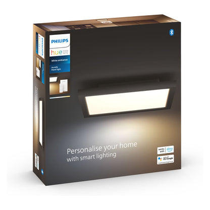 Philips Hue White Ambiance Aurelle Panelleuchte 30x30 Schw inkl DS
