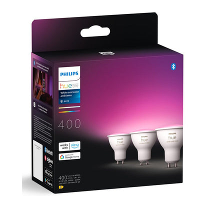 Philips Hue White & Color Ambiance GU10 Dreierpack 3x350lm
