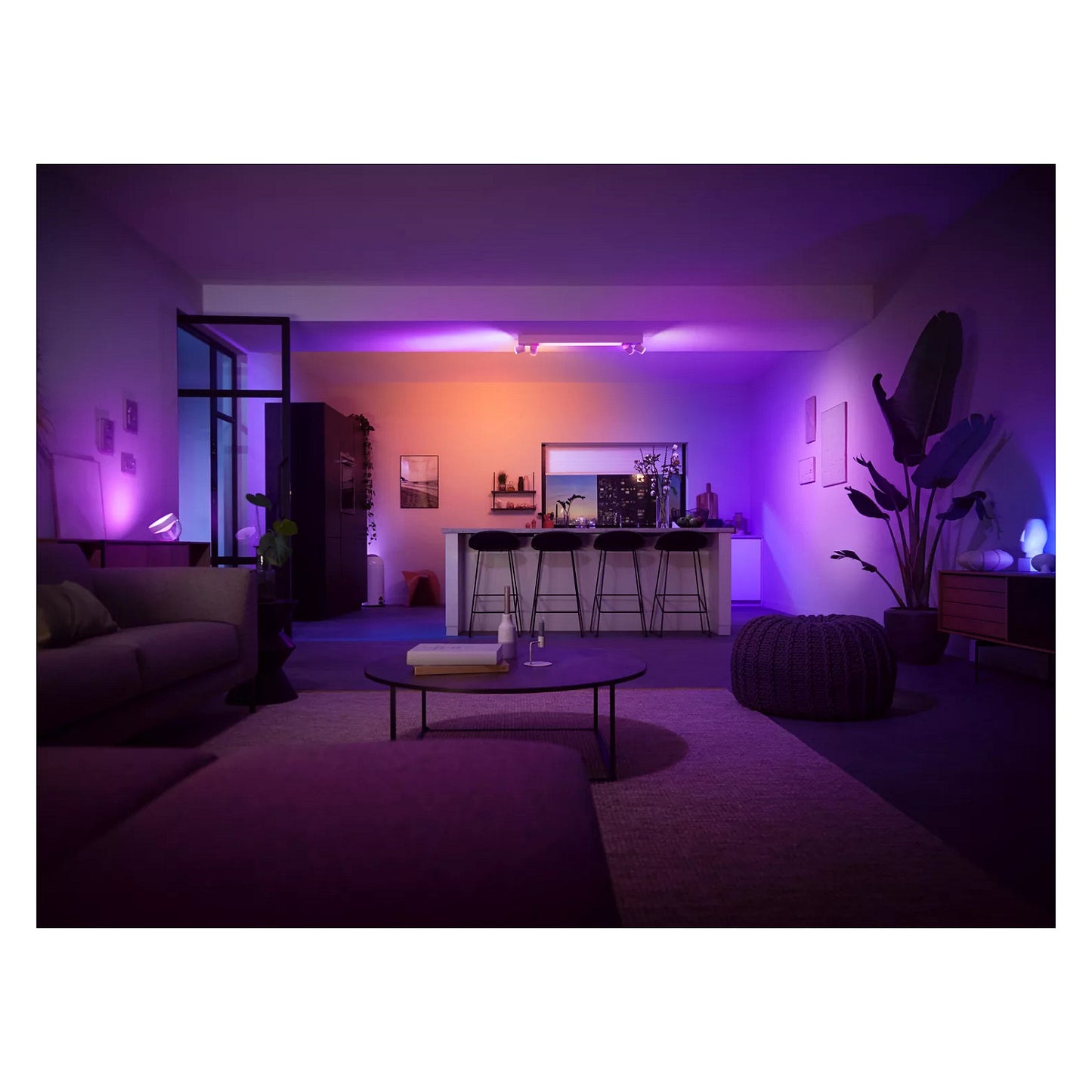 Philips Hue White & Col. Amb. Centris Spot 4 flg. weiß V2