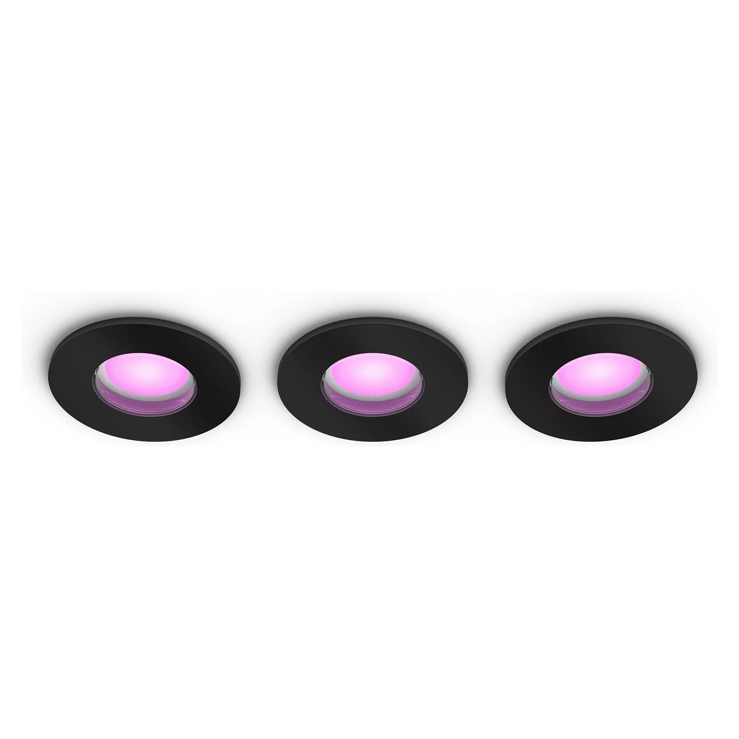 Philips Hue White&Col. Amb. Xamento Einbauspot schwarz 3x4.2W