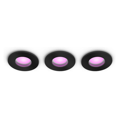 Philips Hue White&Col. Amb. Xamento Einbauspot schwarz 3x4.2W