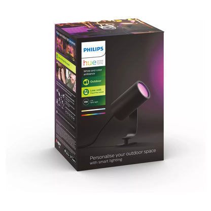 Philips Hue White & Color Ambiance Lily Spot 1 flg. Verlängerung Schwarz 700lm