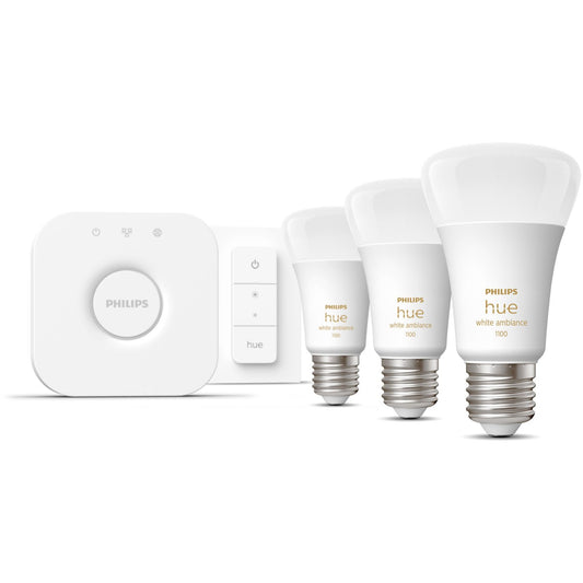 Philips Hue White Ambiance E27 3er Starter Set inkl DS 3x800lm 75W