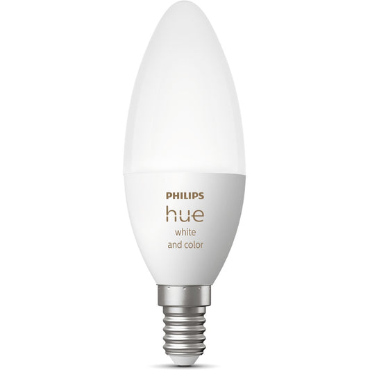 Philips Hue White & Color Ambiance E14 Kerze Einzeplack 470lm