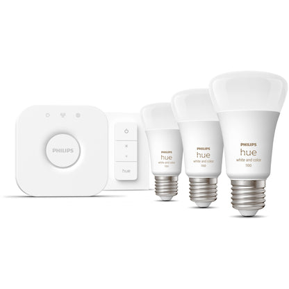 Philips Hue StiWa White & Color Ambiance E27 3er Starter Set + DS 75W