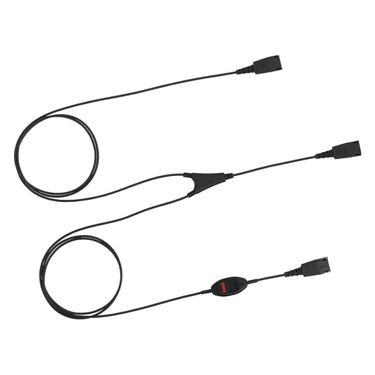 Jabra Supervisorkabel: QD auf 2x QD (incl. Mute-Switch)
