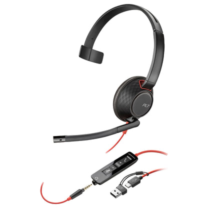 HP Poly Headset Blackwire C5210 Mono USB-C/A & 3.5 mm (bulk)