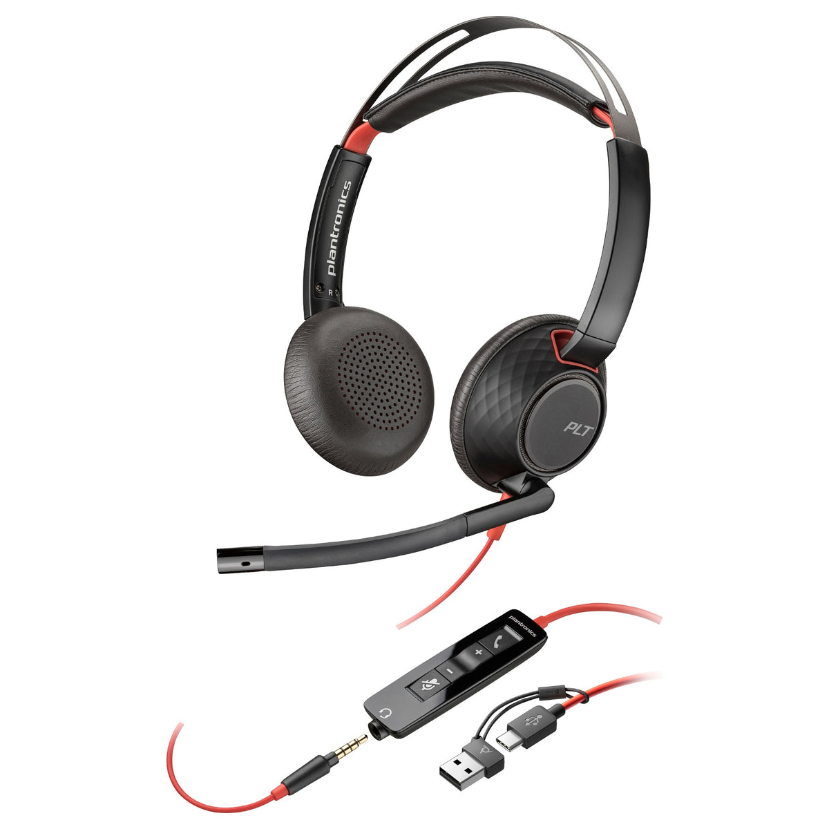 HP Poly Headset Blackwire C5220 Stereo USB-C/A & 3,5 mm (bulk)