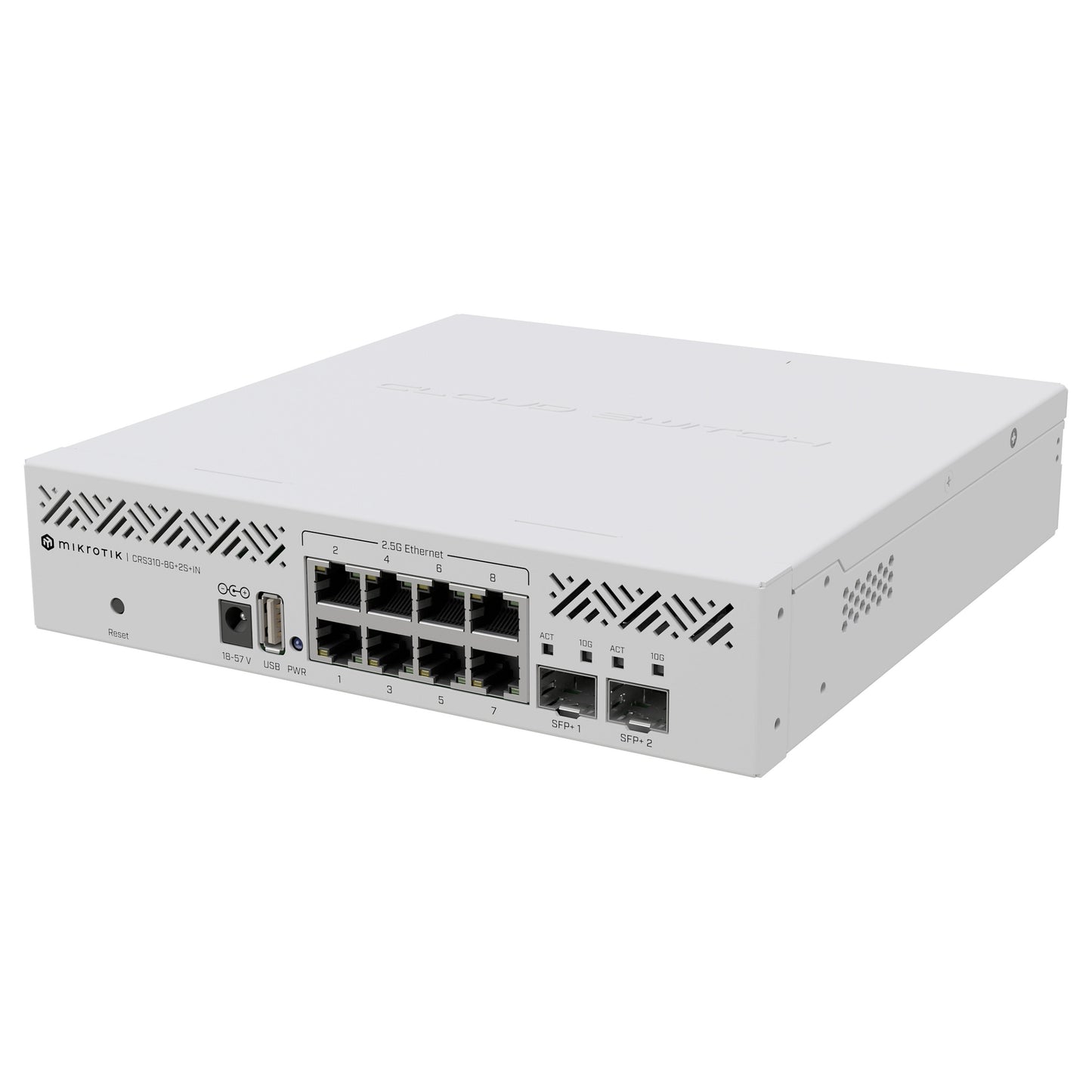 MikroTik 8+2P CRS310-8G+2S+IN M RM