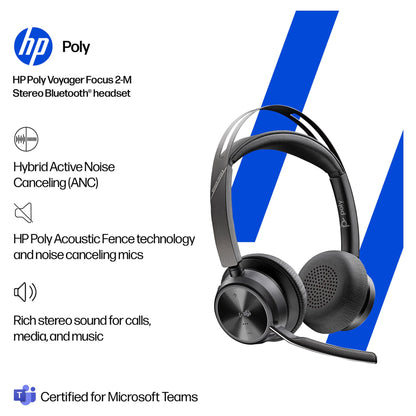 HP Poly BT Headset Voyager Focus 2 UC USB-C/A Teams