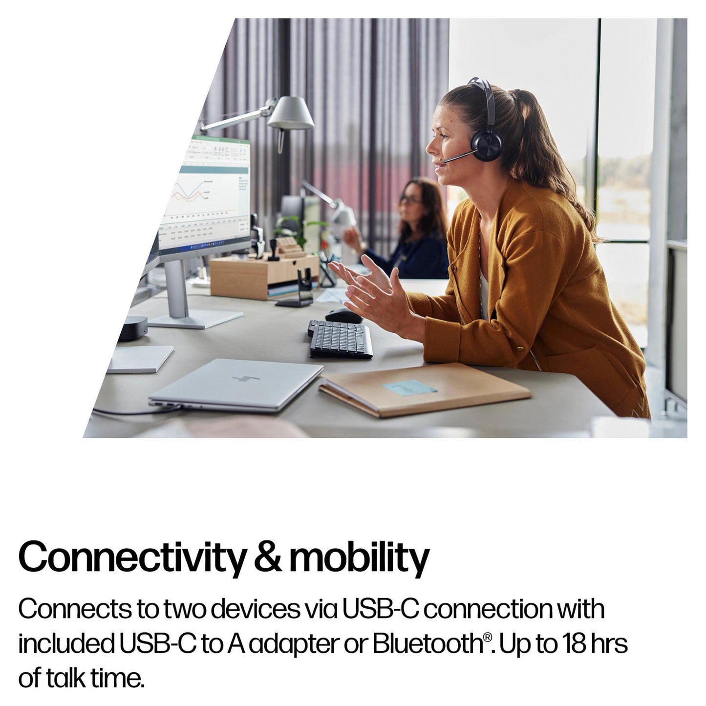 HP Poly BT Headset Voyager Focus 2 UC inkl. LS USB-C/A