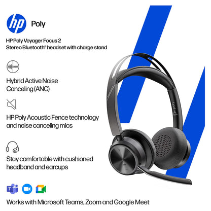 HP Poly BT Headset Voyager Focus 2 UC inkl. LS USB-C/A