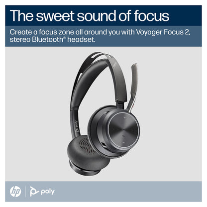 HP Poly BT Headset Voyager Focus 2 UC inkl. LS USB-C/A Teams