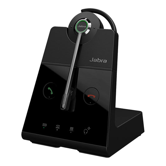 Jabra Engage 65 SE Convertible Headset with earhook Base Power supply 1.5m USB-C to USB-A Cable Desk phone cable Eargels Headband