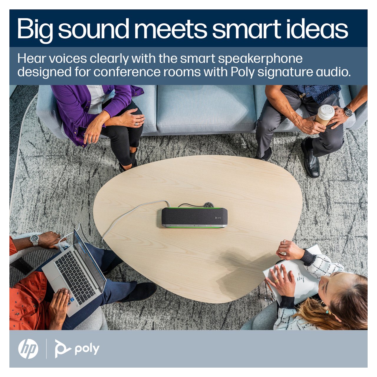 HP Poly Sync 60 Konferenz Lautsprecher Teams (BT. USB-A & USB-C)