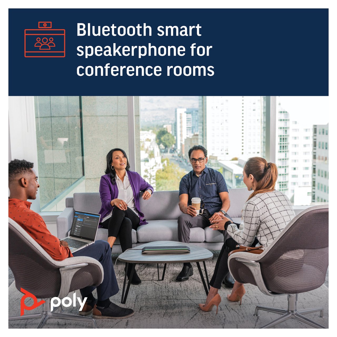 HP Poly Sync 60 Konferenz Lautsprecher Teams (BT. USB-A & USB-C)
