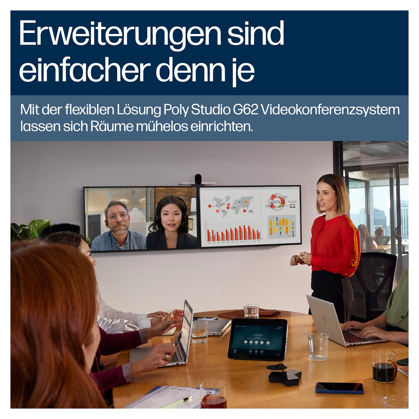 HP Poly Studio G62 Videokonferenz System Teams Basis