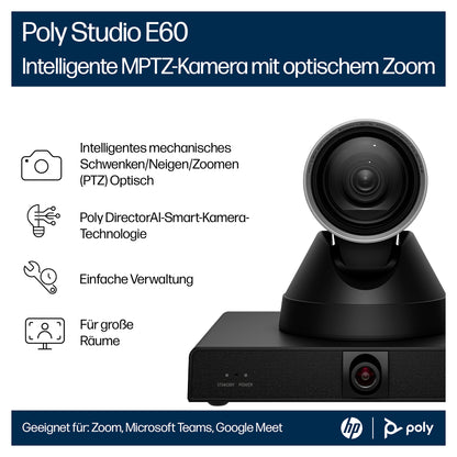 HP Poly Studio E60 Smart Kamera 4K MPTZ 12x opt. Zoom (EU)