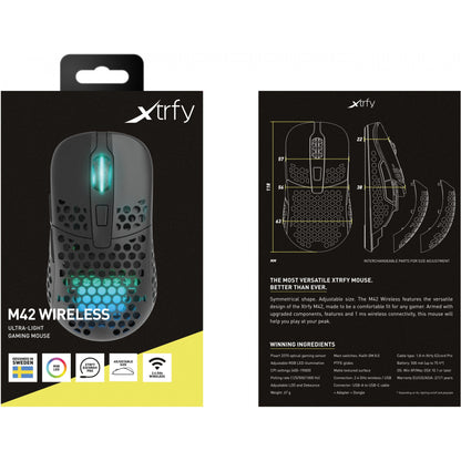 Cherry Xtrfy M42 - optisch - kabellos - Schwarz
