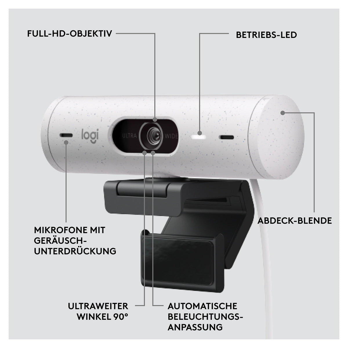 Logitech Brio 500 White
