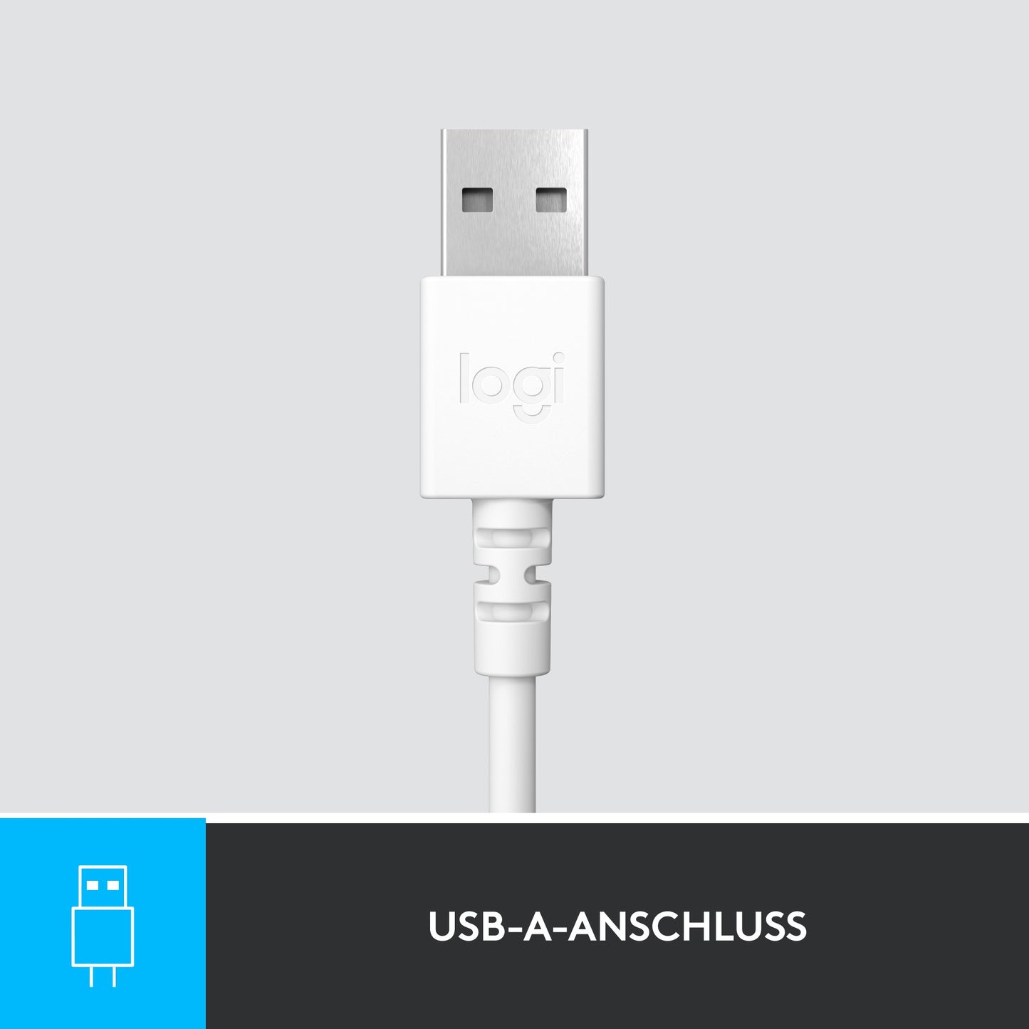 LOGITECH H390 Headset on-ear wired USB-A off-white