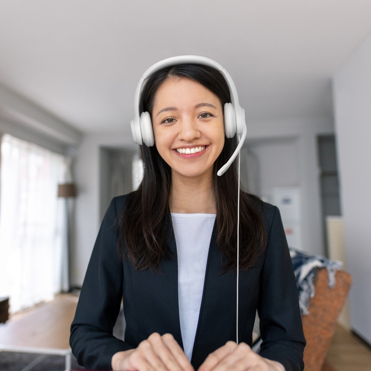 LOGITECH H390 Headset on-ear wired USB-A off-white