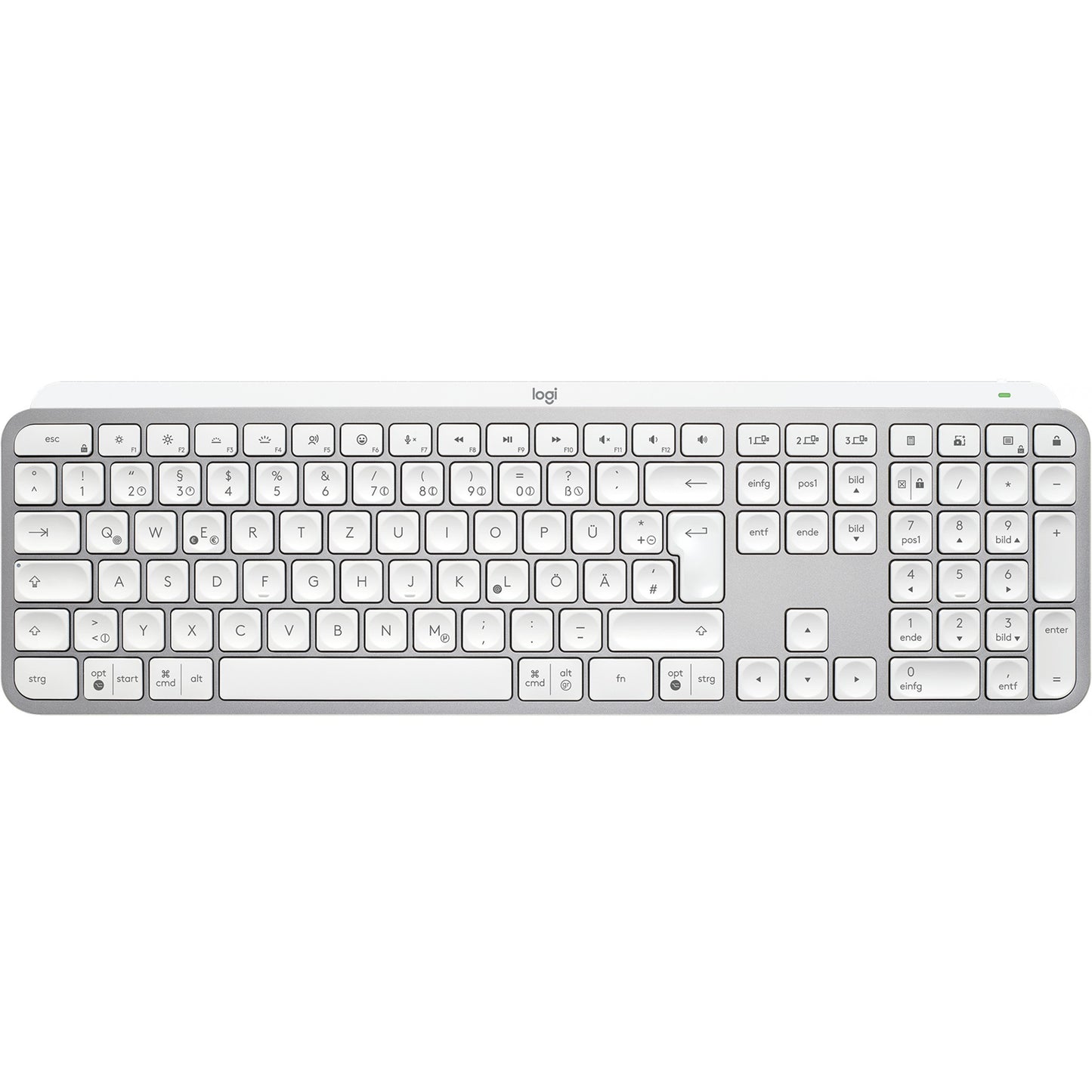 Logitech MX Keys S - Keyboard with Backlight - pale gray