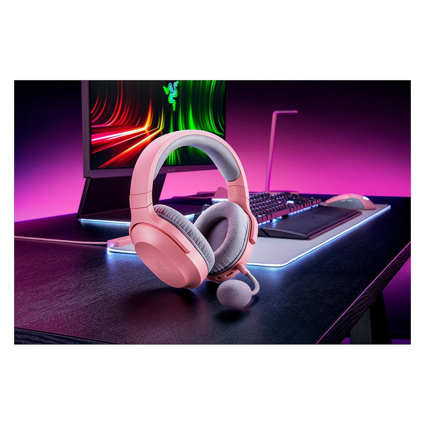 Razer Barracuda X Headset wireless overear pink
