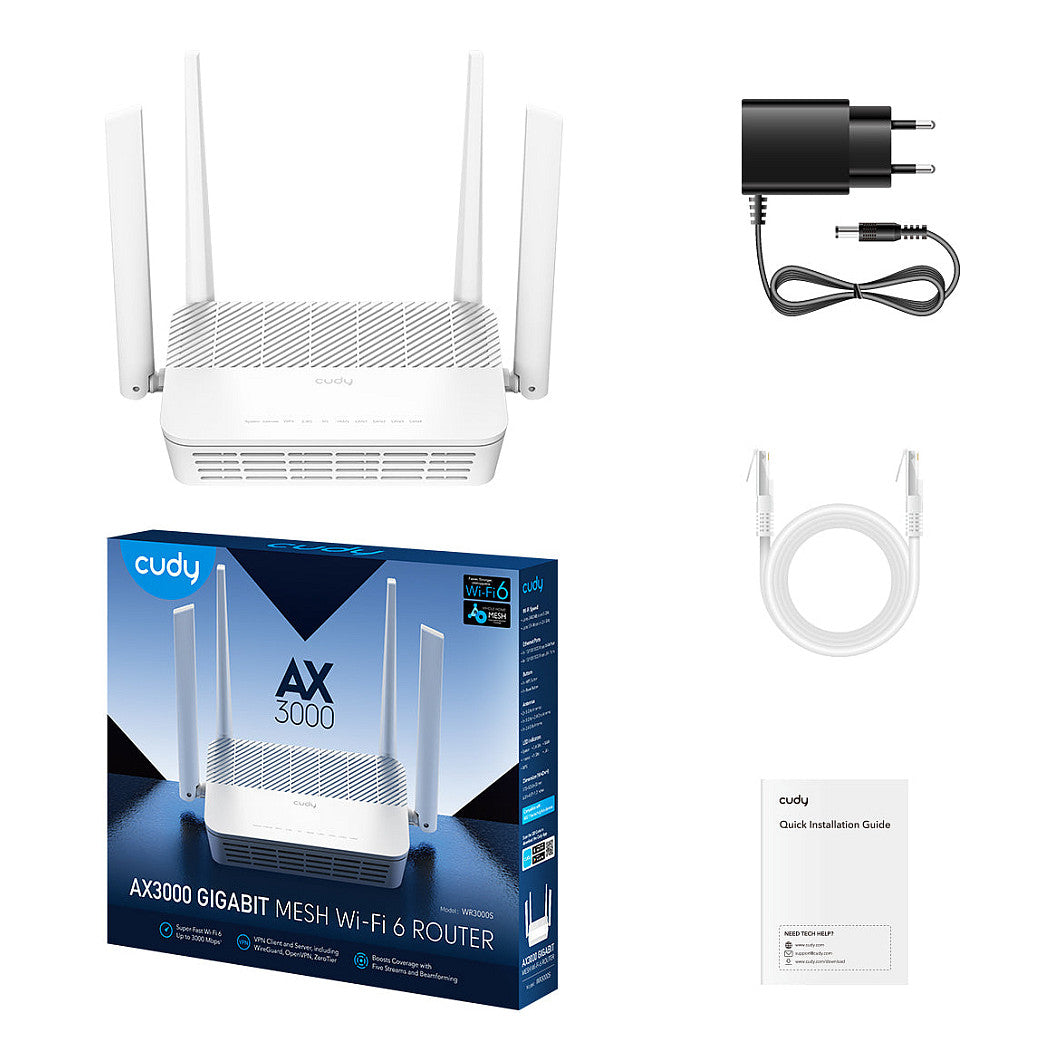 Cudy AX3000 Gigabit Wi-Fi 6 Mesh Router