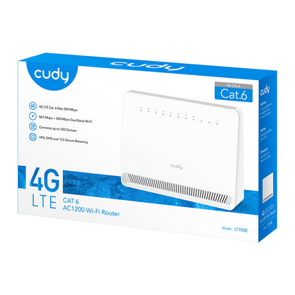 Cudy AC1200 Wi-Fi 4G LTE-Cat6 Gigabit Router