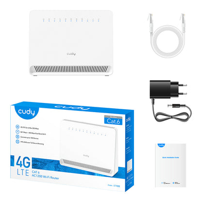 Cudy AC1200 Wi-Fi 4G LTE-Cat6 Gigabit Router