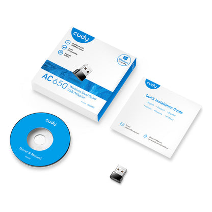 Z Cudy AC650 Wi-Fi Mini USB Adapter