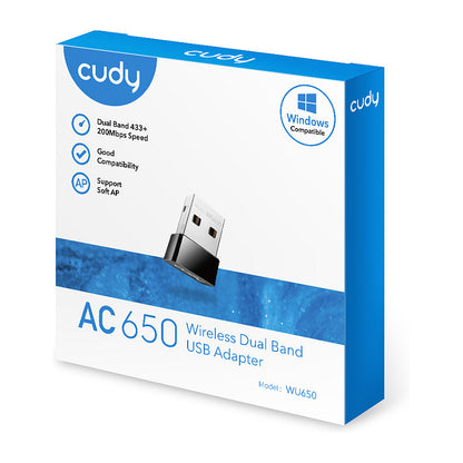 Z Cudy AC650 Wi-Fi Mini USB Adapter