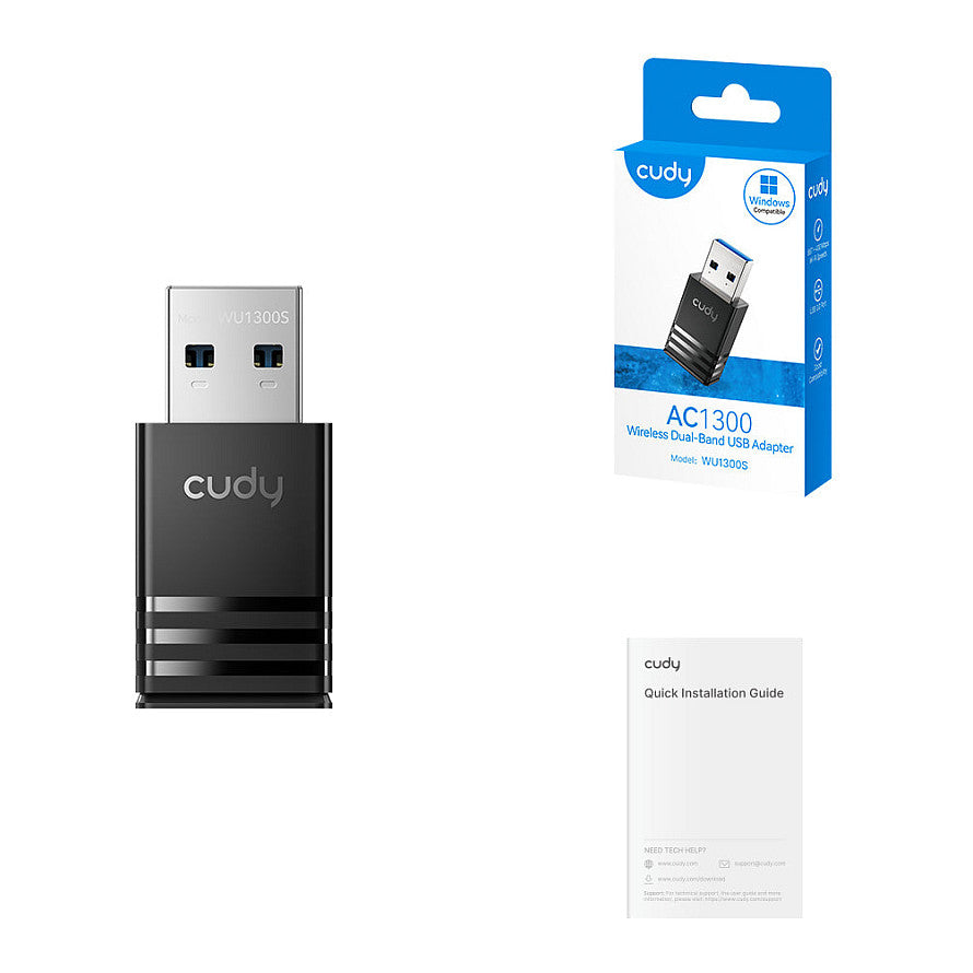 Z Cudy AC1300 Wi-Fi USB 3.0 Adapter