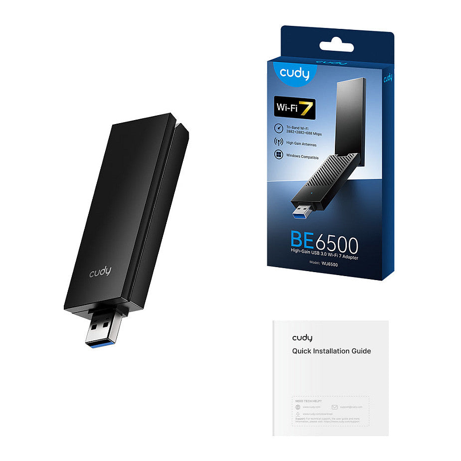 Z Cudy BE6500 Tir-Band Wi-Fi7 USB 3.0 Adapter