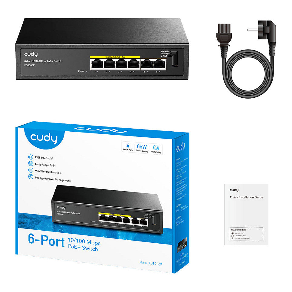 6P Cudy FS1006P PoE+