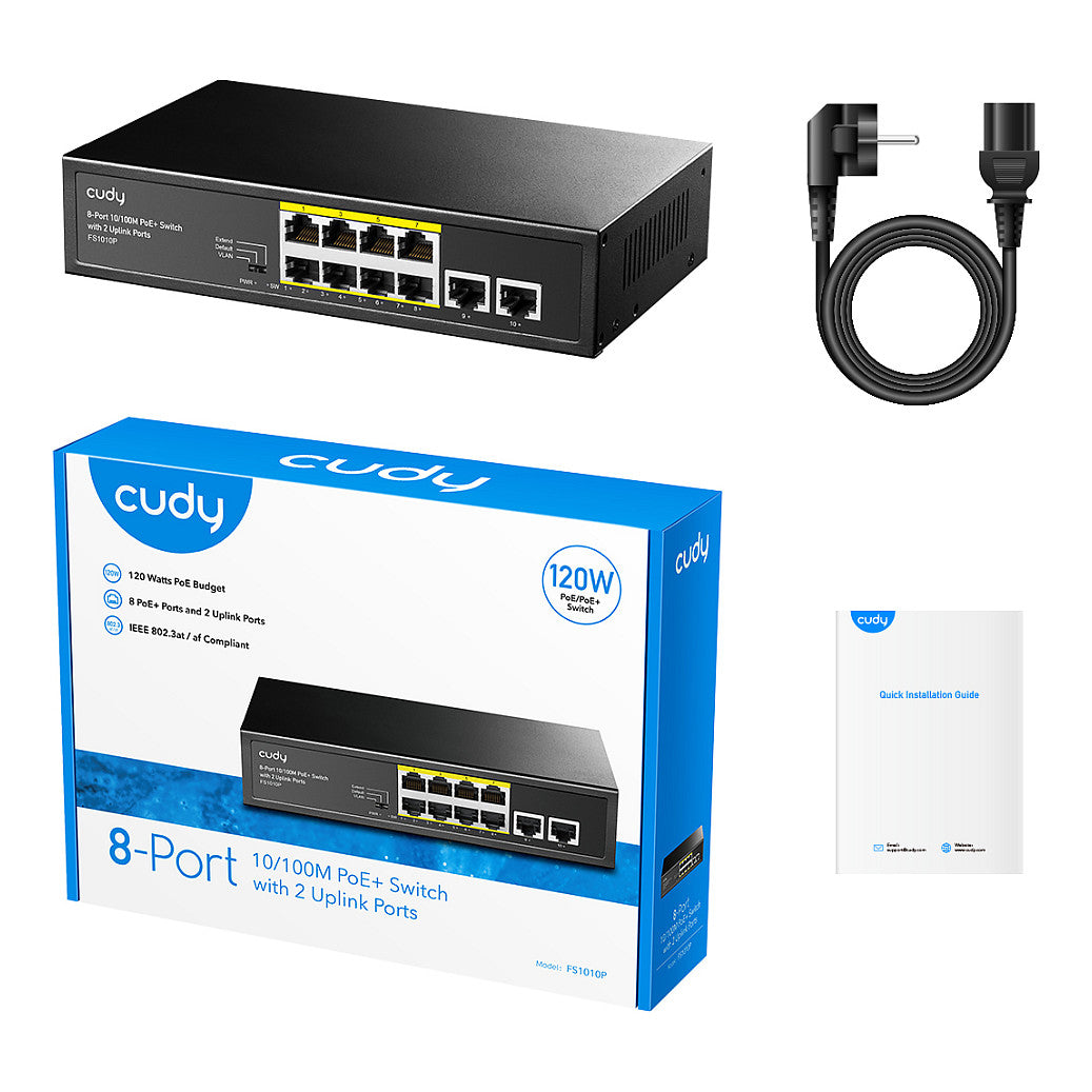 8P Cudy FS1010P PoE+