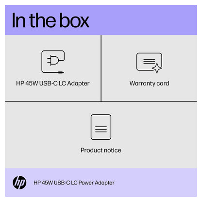 N HP 45W USB-C LC Power Adapter (EN)