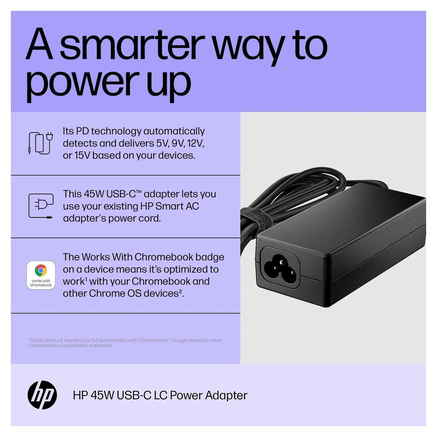 N HP 45W USB-C LC Power Adapter (EN)