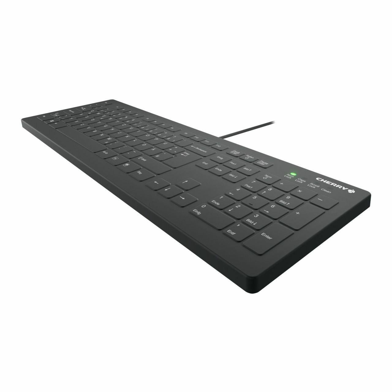 Cherry Keyboard AK-C8112 Medical kabelgebunden versiegelt [DE] schwarz IP68 kabelgebunden. vollversiegelt. IP68