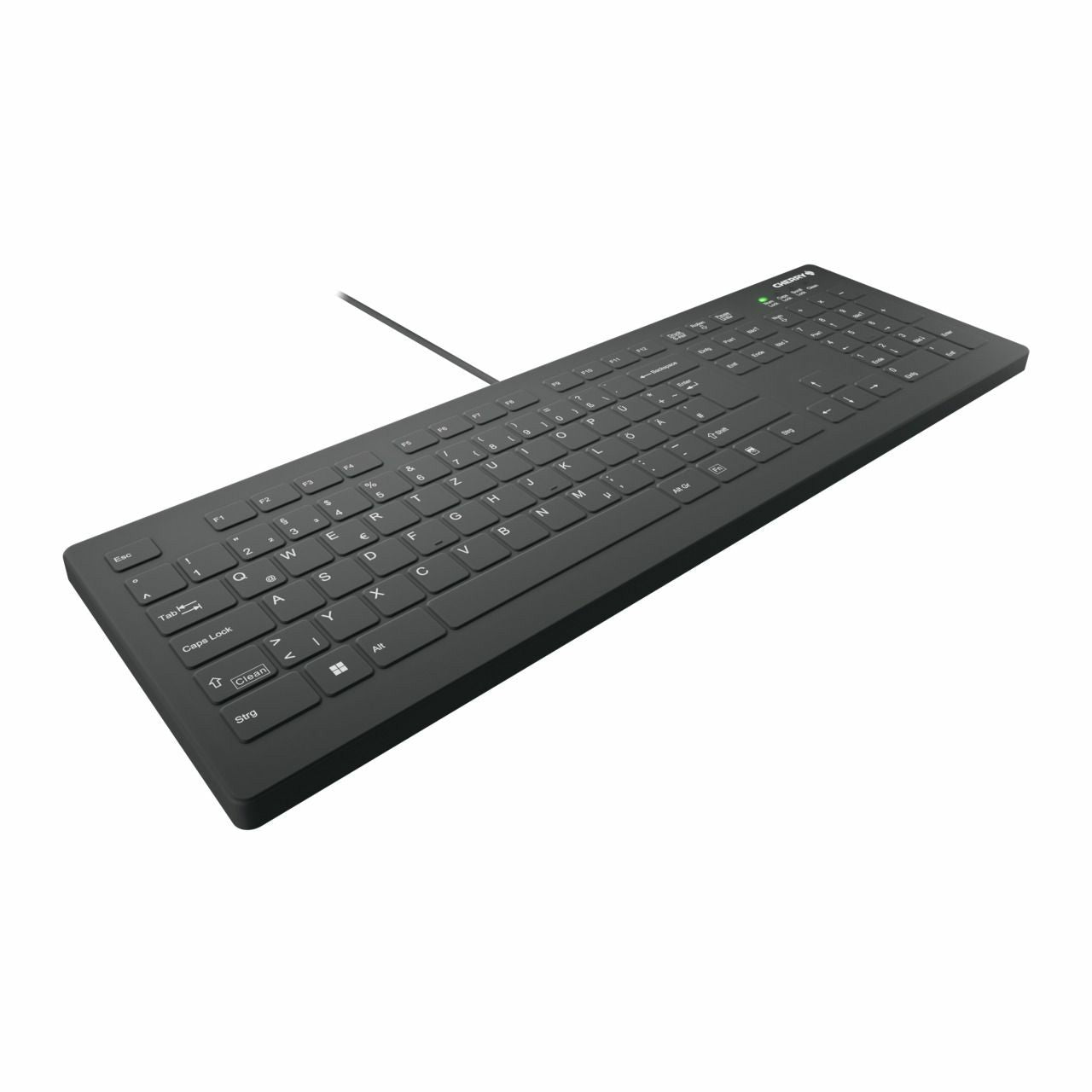 Cherry Keyboard AK-C8112 Medical kabelgebunden versiegelt [DE] schwarz IP68 kabelgebunden. vollversiegelt. IP68
